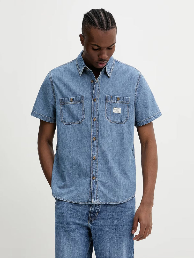 Ανδρικό πουκάμισο regular denim organic cotton M5GH09D5NY2GJMW | M5GH09D5NY2GJMW