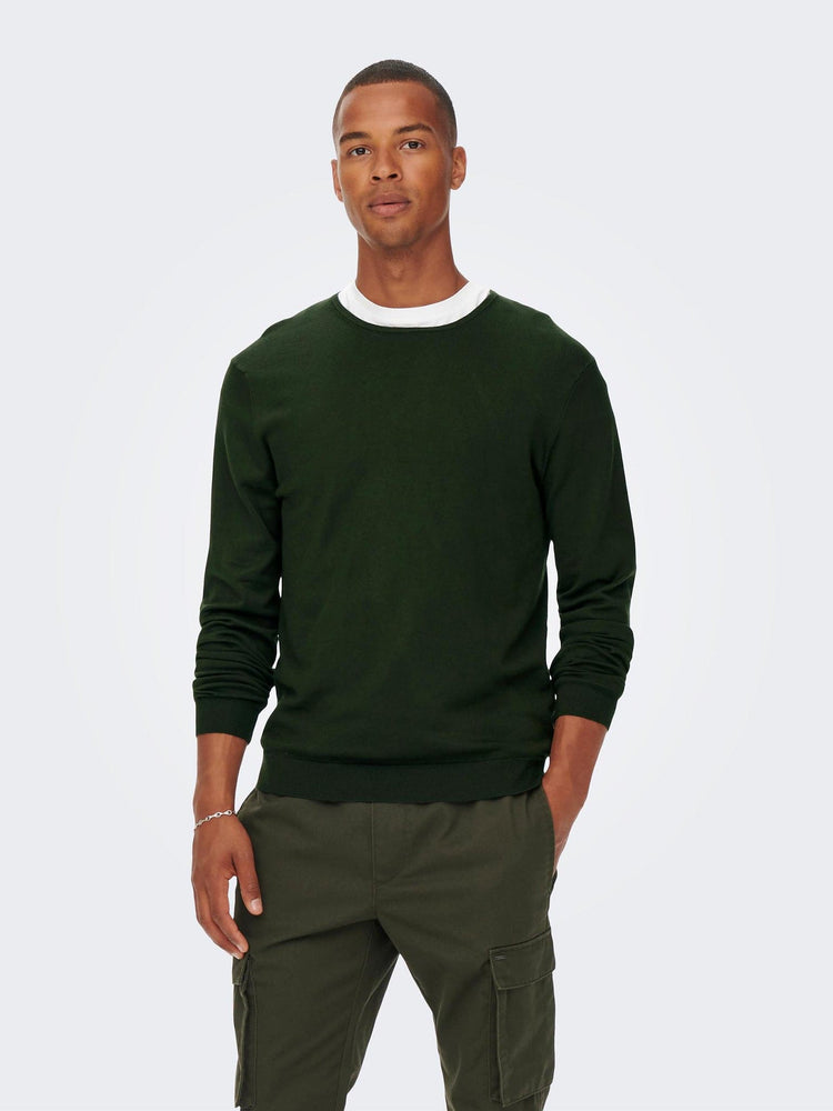 Ανδρική μπλούζα ψιλή πλέξη ONSWYLER LIFE REG 14 LS CREW KNIT NOOS 22020088 | 22020088
