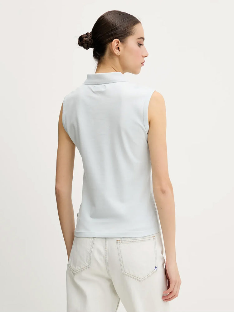 Γυναικεία polo μπλούζα sleeveless collar slim W5GP24KCYR1G7O7 | W5GP24KCYR1G7O7
