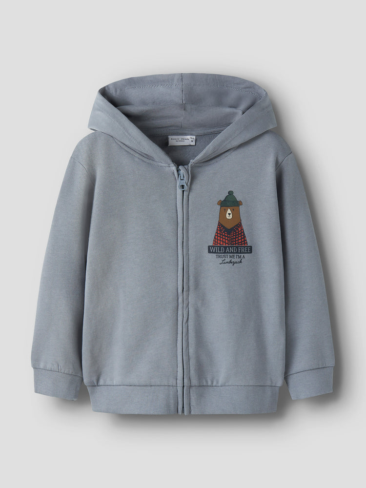 Παιδική ζακέτα φούτερ NMMVOLTINUS NREG SWEAT CARD 13249494 | 13249494