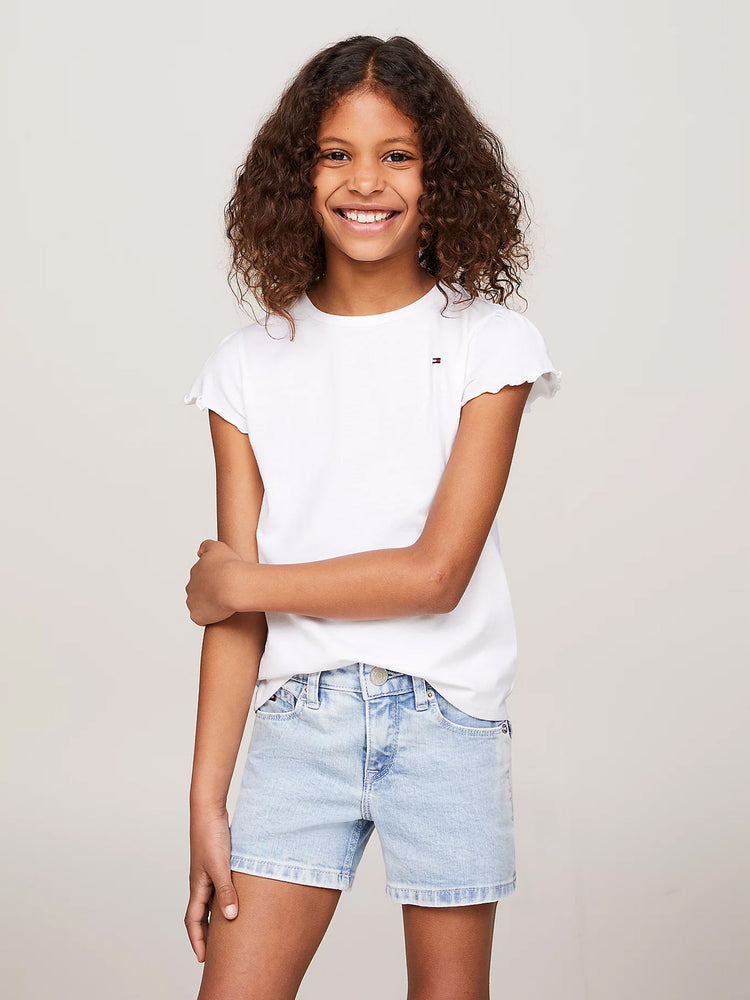 Παιδική μπλούζα ESSENTIAL RUFFLE SLEEVE TOP S/S KG0KG07052YBR | KG0KG07052YBR