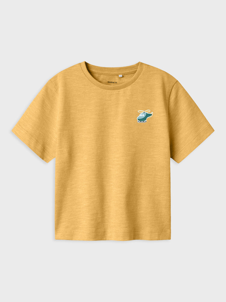 Παιδική μπλούζα μελανζέ NMMFREDERY SS NREG TOP 13238143 | 13238143