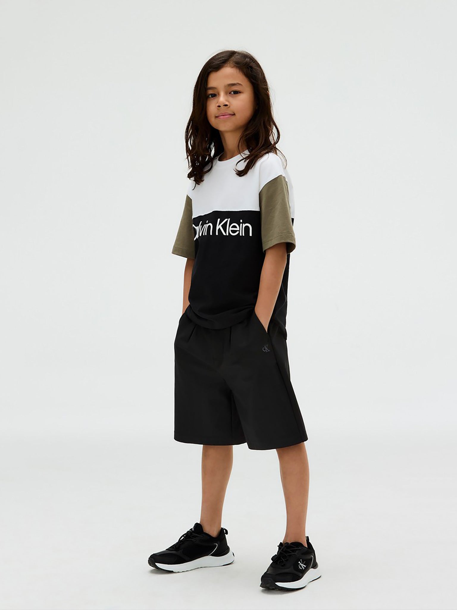 Παιδική μπλούζα τρίχρωμη BLOCKING SS TEE IB0IB02528BEH | IB0IB02528BEH