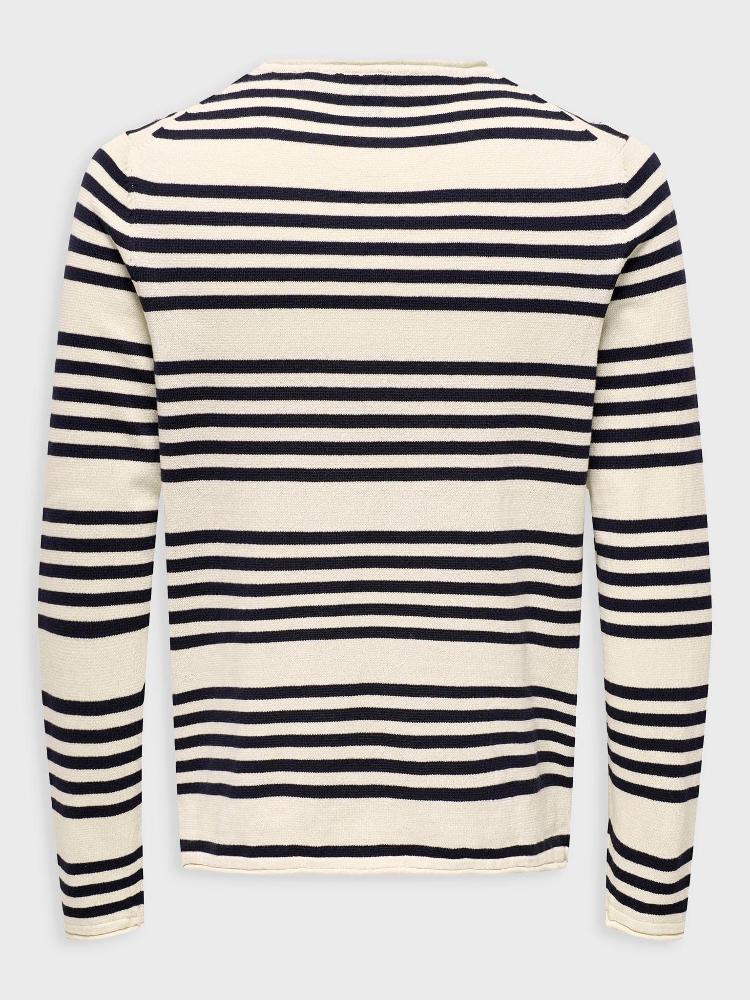 Ανδρική μπλούζα πλεκτή ONSOBY REG 14 STRIPE KNIT 22024378 | 22024378