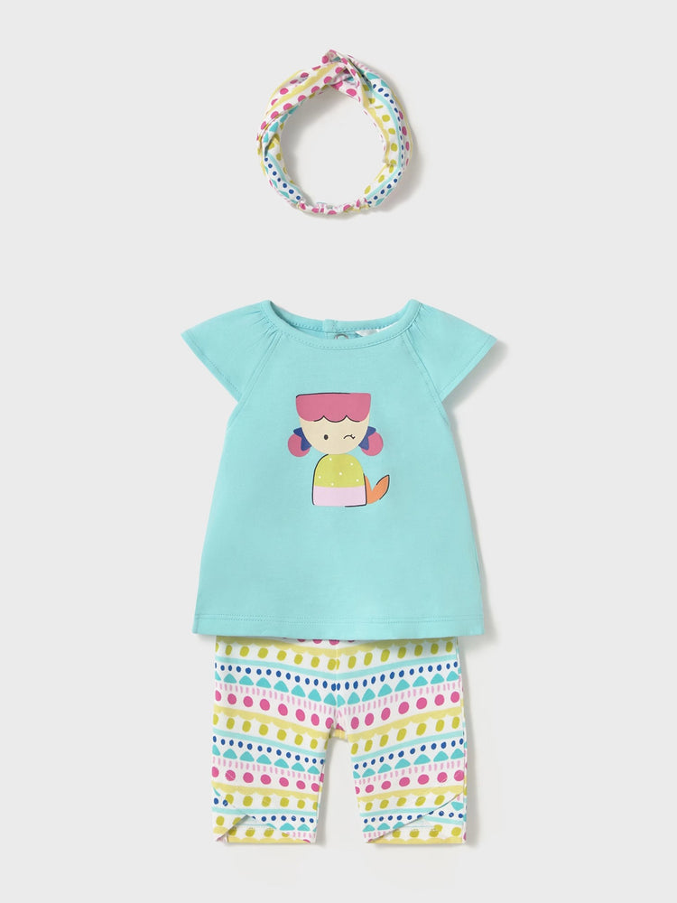 Βρεφικό σετ 3 τεμ με κορδέλα 25-01763-089 | 25-01763-089