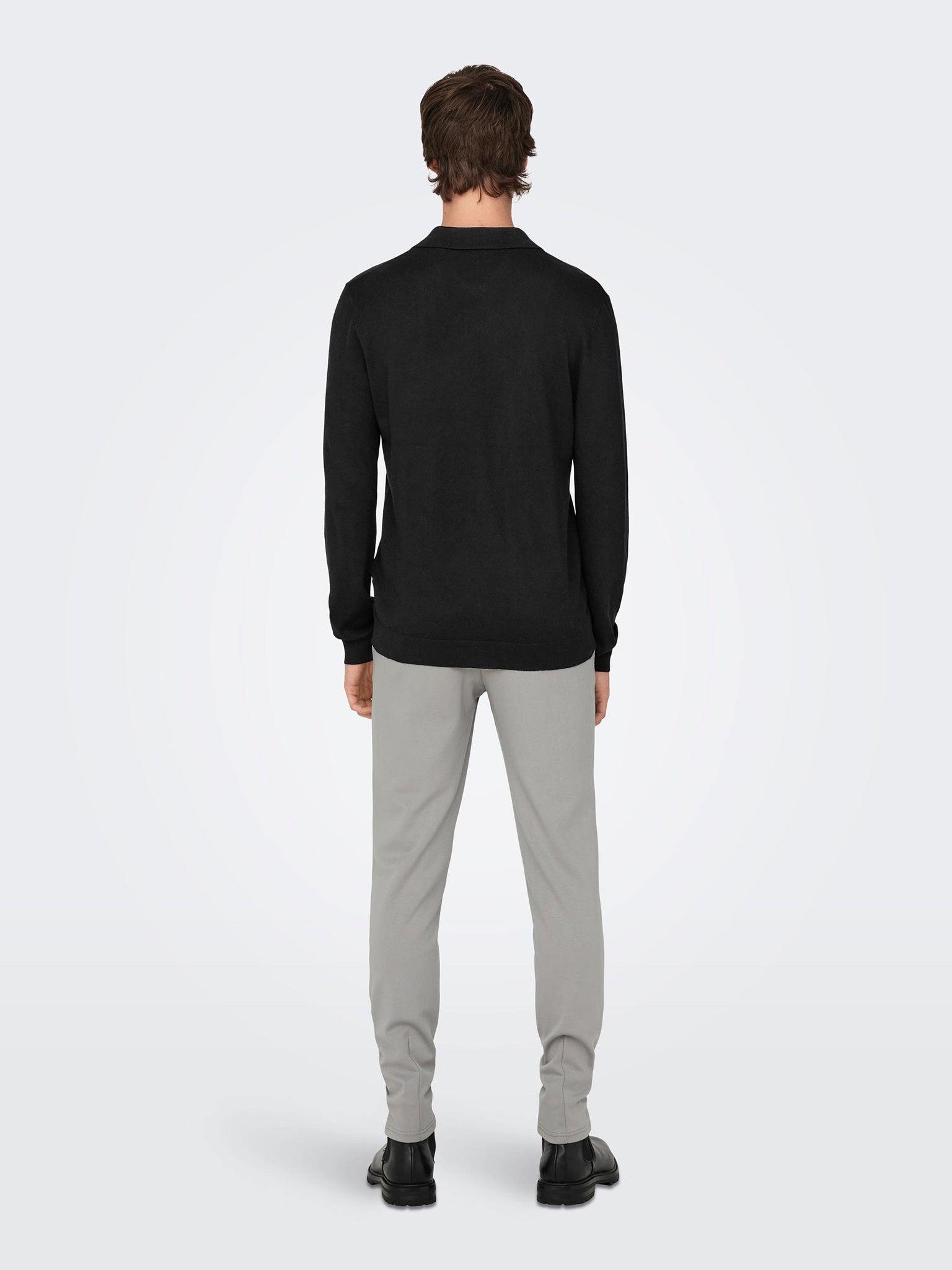 Ανδρικό polo ONSWYLER LIFE REG 14 LS POLO KNIT NOOS 22021184 | 22021184