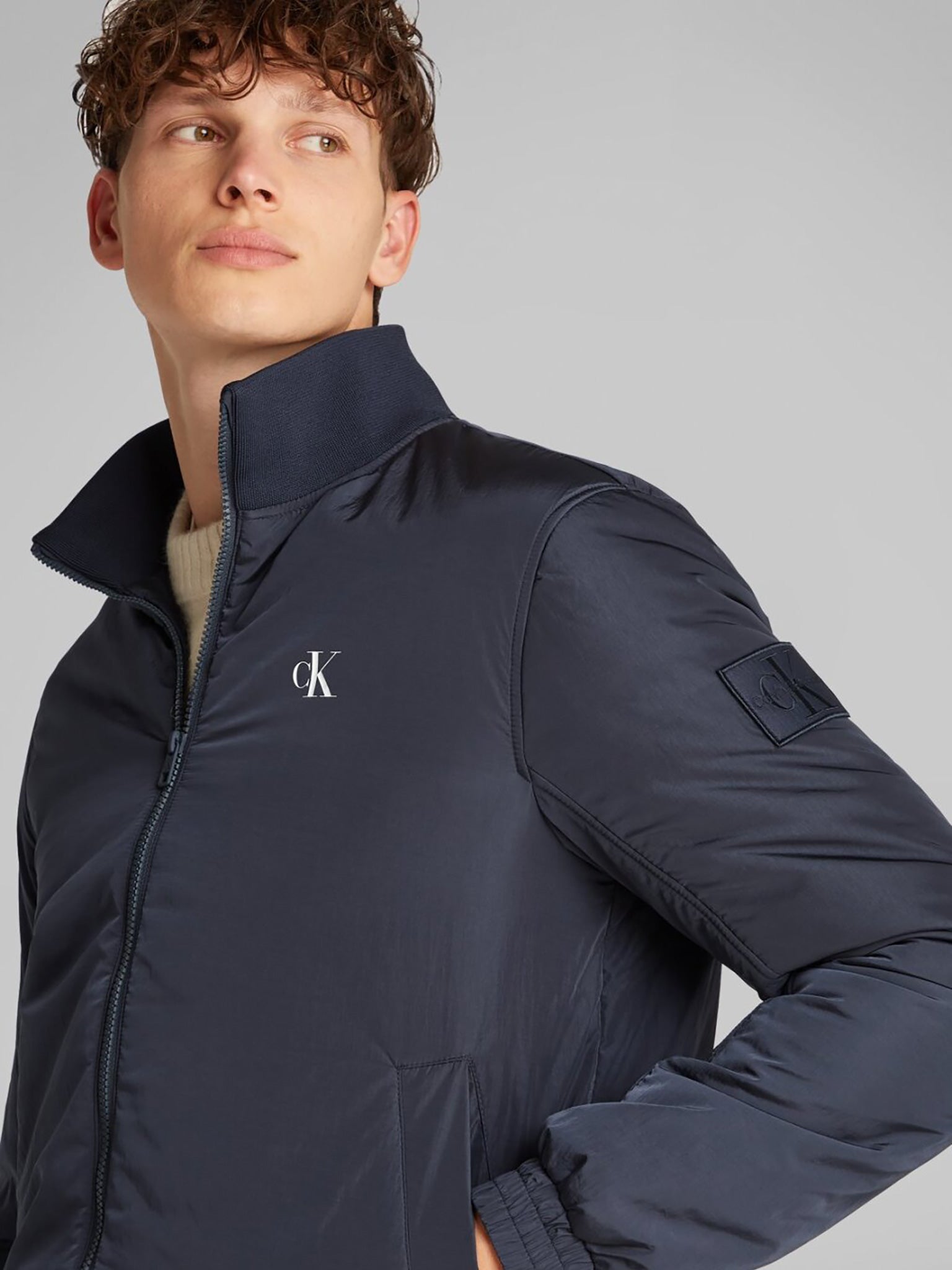 Ανδρικό τζάκετ PADDED HARRINGTON J30J325592CGE | J30J325592CGE