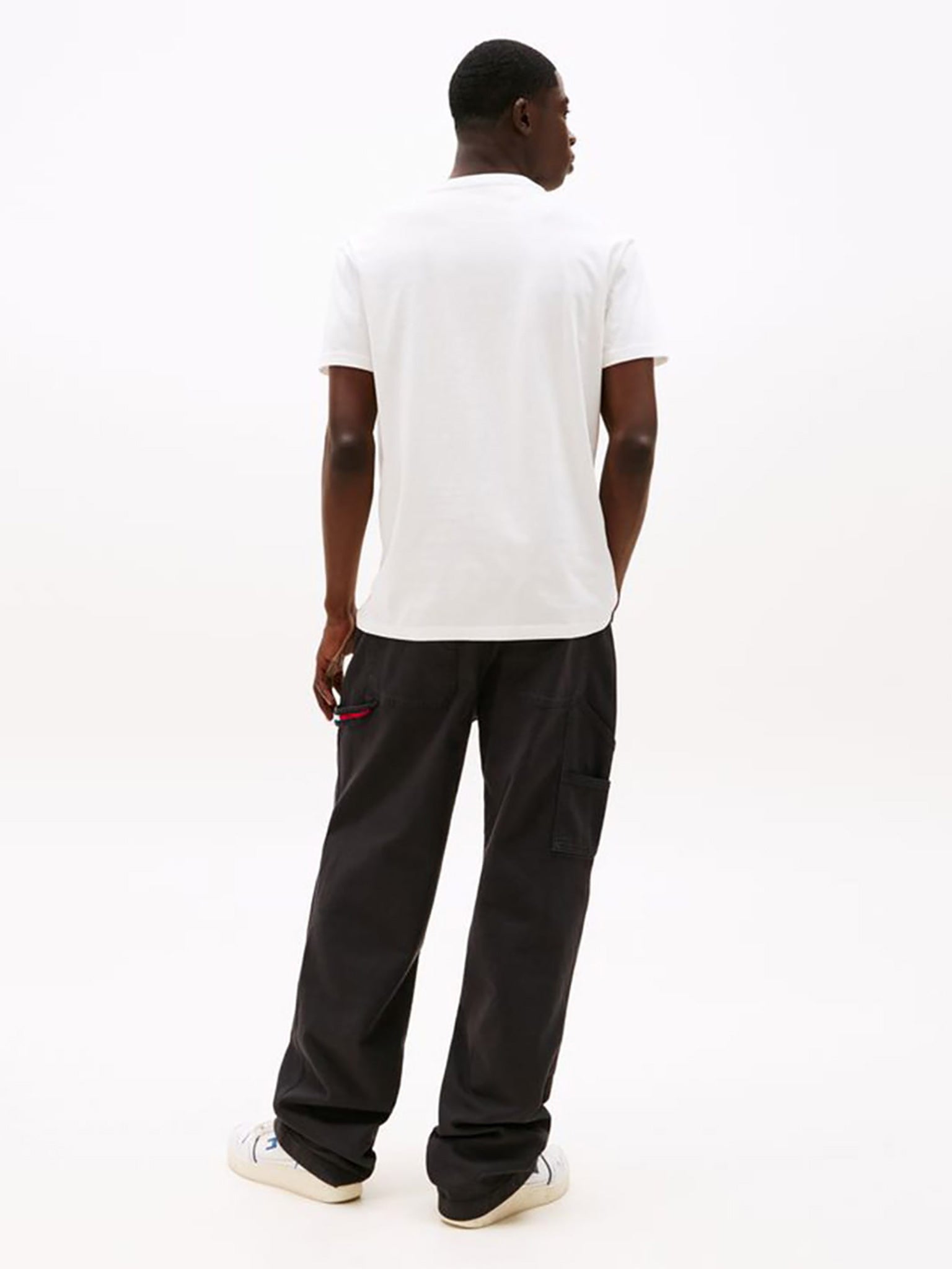 Ανδρικό t-shirt TJM REG FLAG LINEAR SS TEE EXT DM0DM21911YBL | DM0DM21911YBL