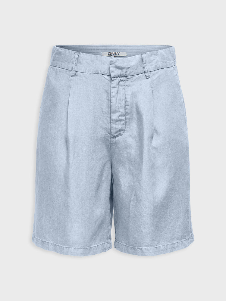 Γυναικείο σορτς light blue ONLCHARIS LIFE MW LONG SHORT CC WVN 15337935 | 15337935