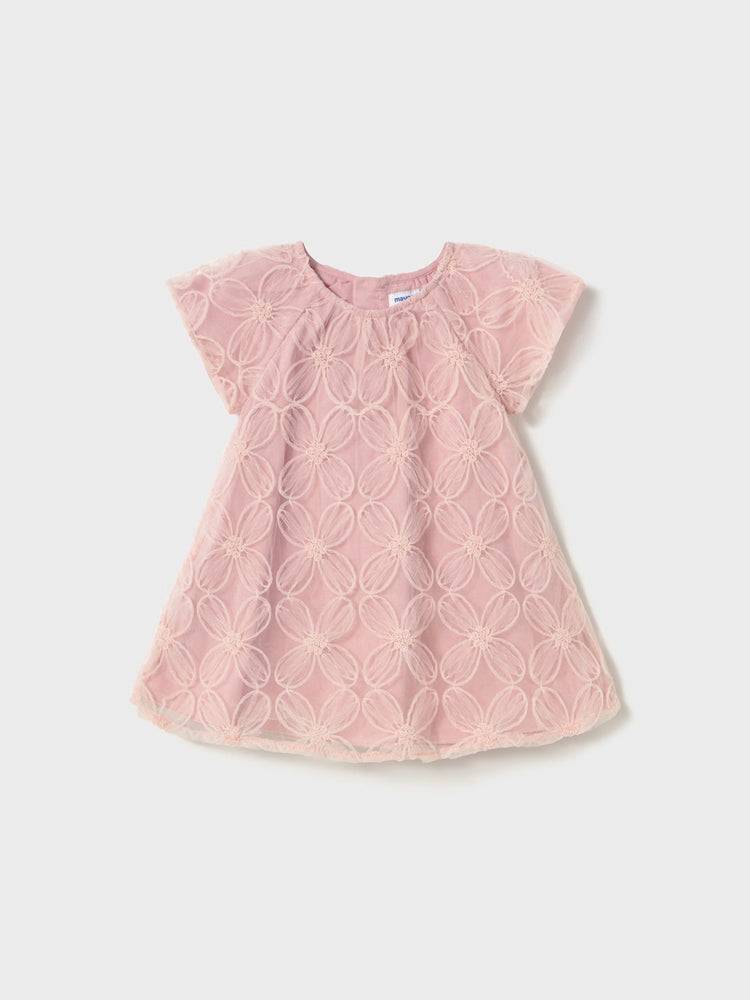 Βρεφικό φόρεμα τούλι κεντητό 25-01982-026 | 25-01982-026