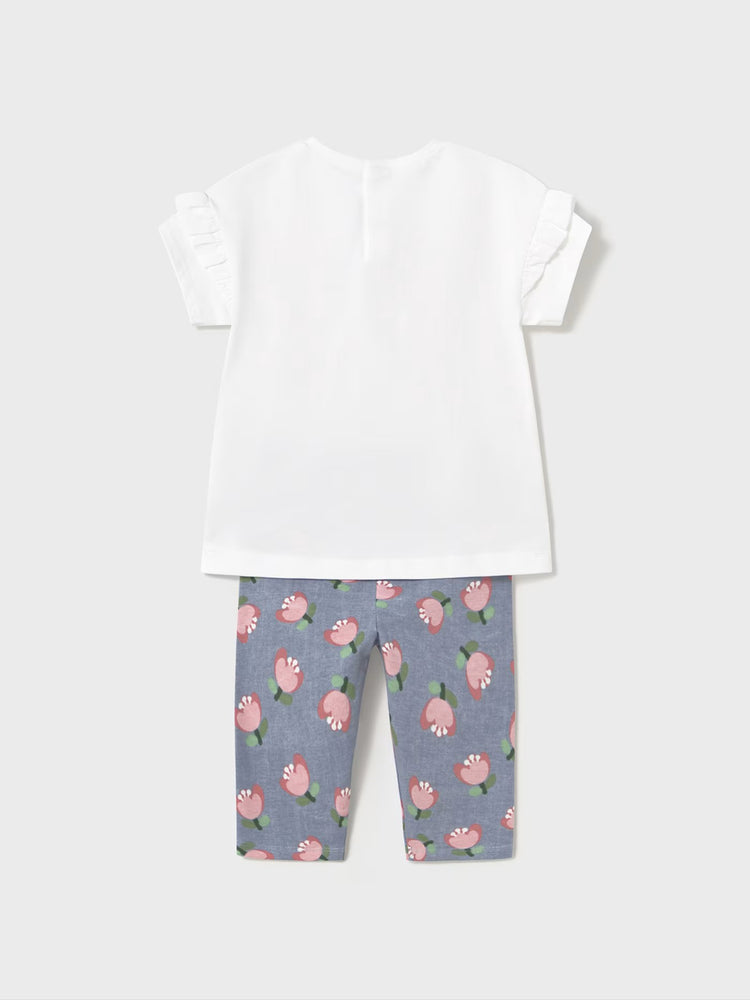 Βρεφικό σετ με κολάν σταμπωτό 25-01739-038 | 25-01739-038