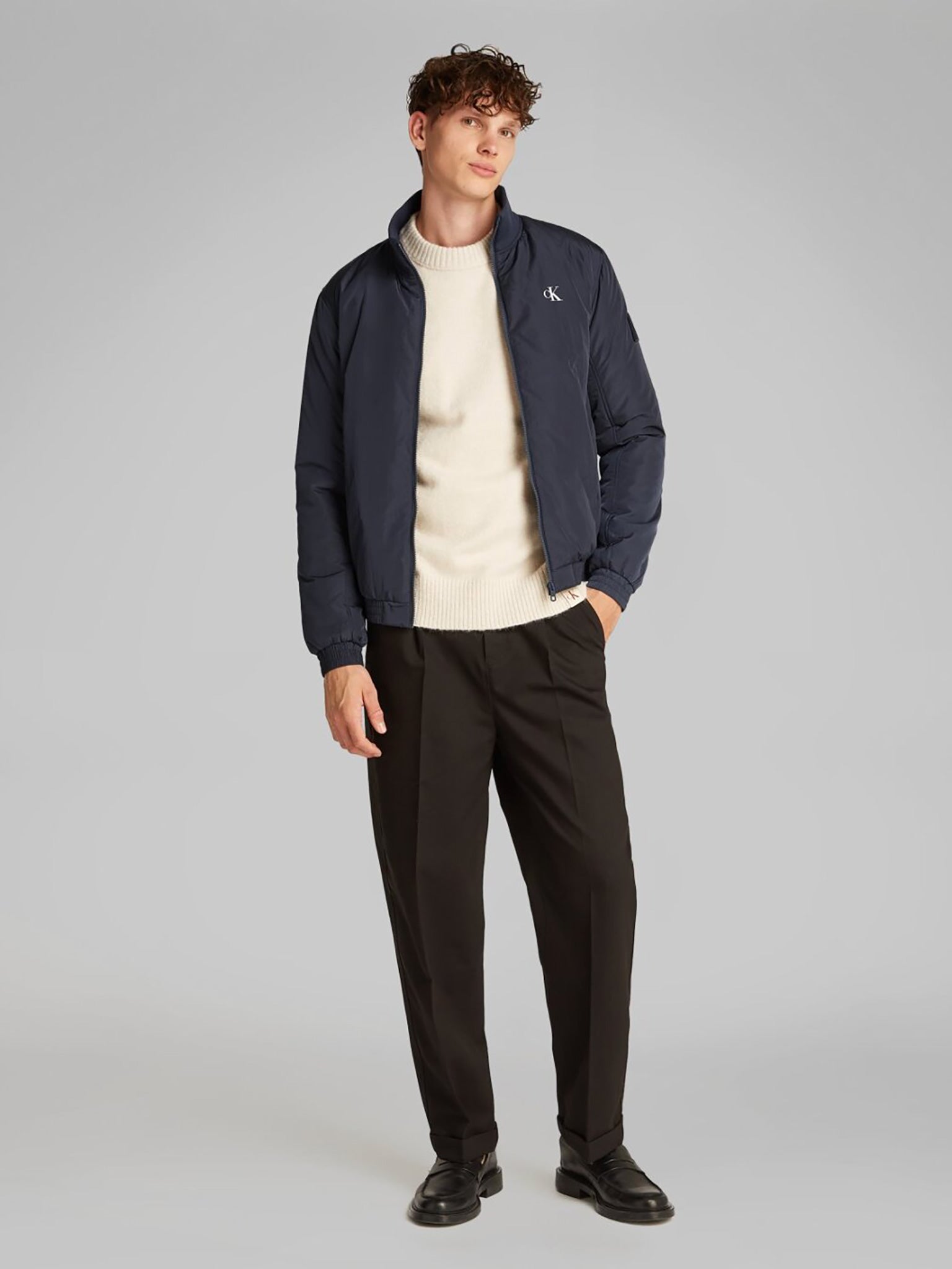 Ανδρικό τζάκετ PADDED HARRINGTON J30J325592CGE | J30J325592CGE