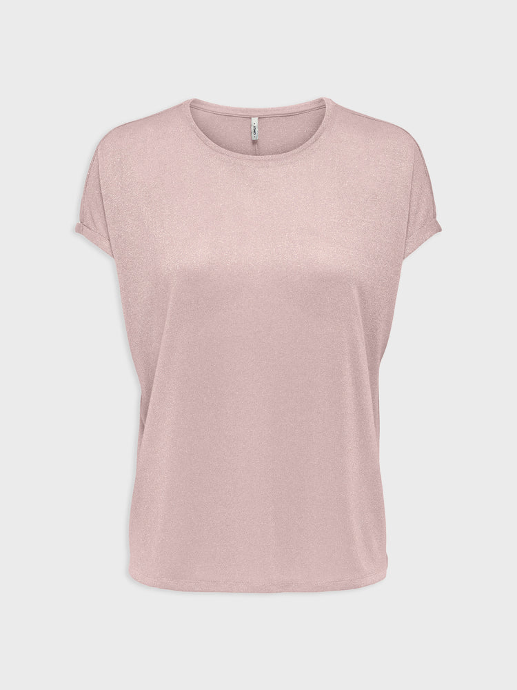 Γυναικεία μπλούζα γκλίτερ ONLAMBER LIFE S/L O-NECK SHINE TOP JRS 15343485 | 15343485