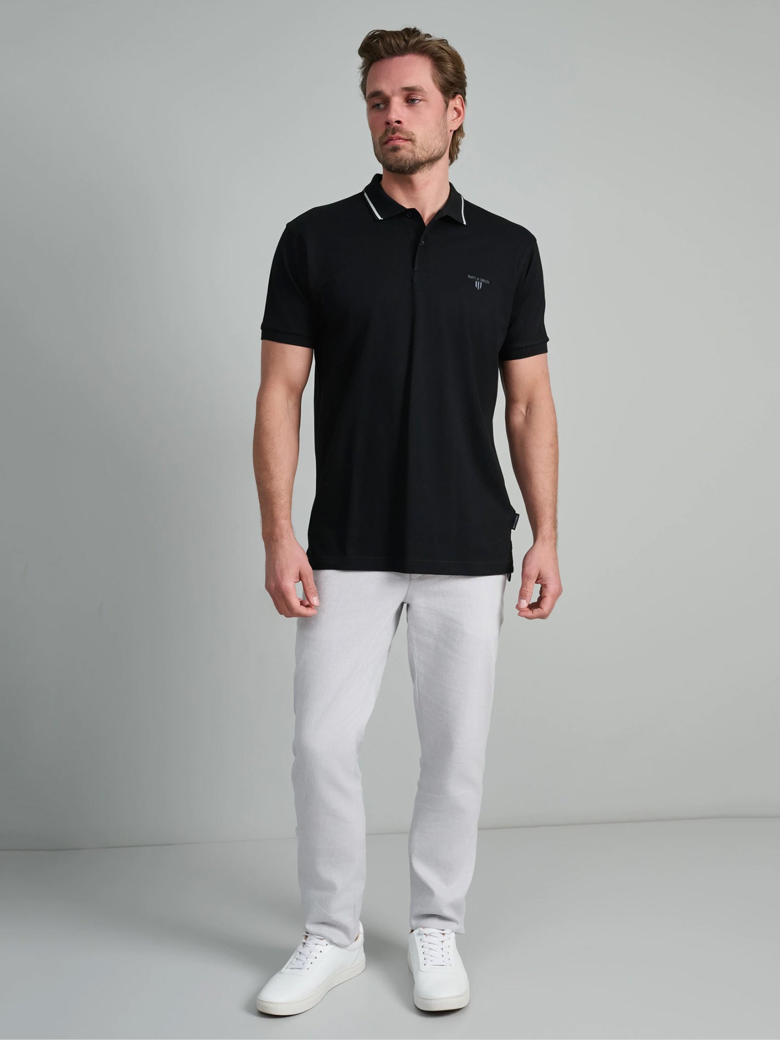 Ανδρικό polo black 24EY.027/PL | 24EY.027/PL