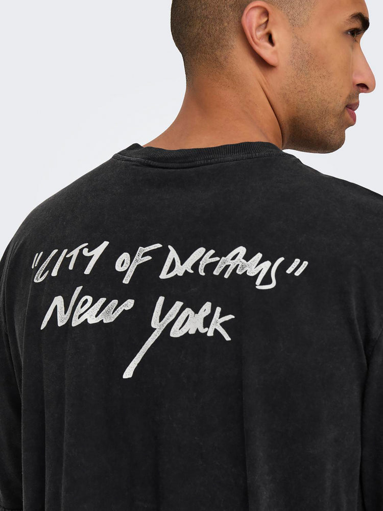 Ανδρικό t-shirt ONSRAY OVZ WASHED SS TEE VD 22030149 | 22030149