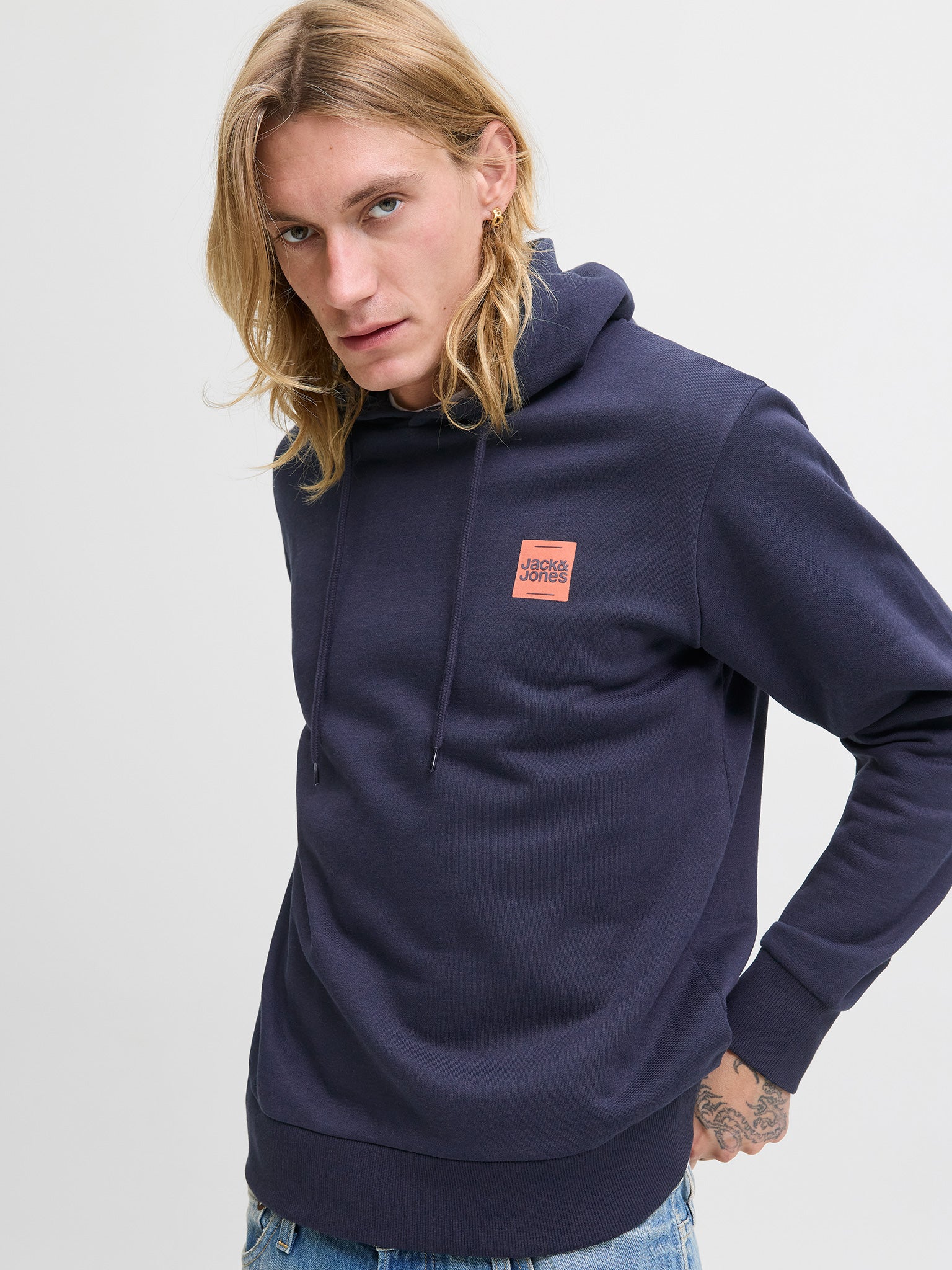 Ανδρική μπλούζα φούτερ JJBRANDY SWEAT HOOD 12279261 | 12279261