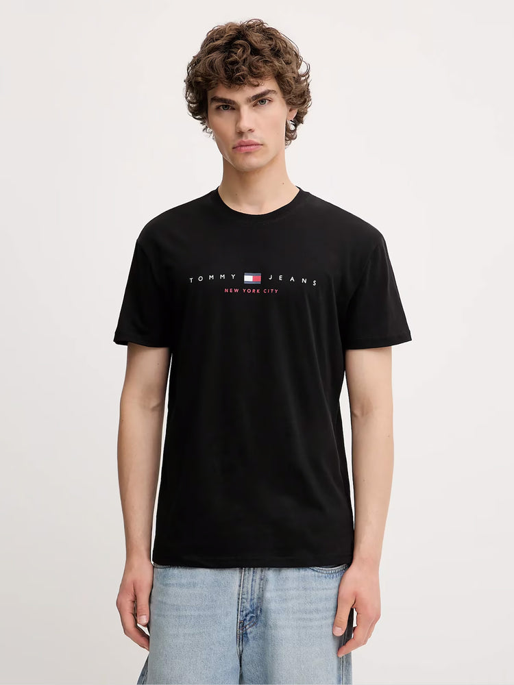 Ανδρικό t-shirt TJM REG FLAG LINEAR SS TEE EXT DM0DM21911BDS | DM0DM21911BDS