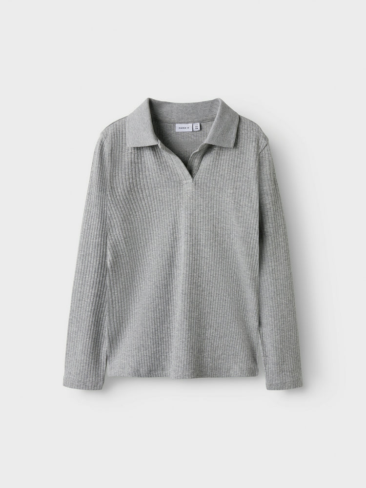 Εφηβική μπλούζα polo NKFDUSA LS SLIM POLO 13248637 | 13248637