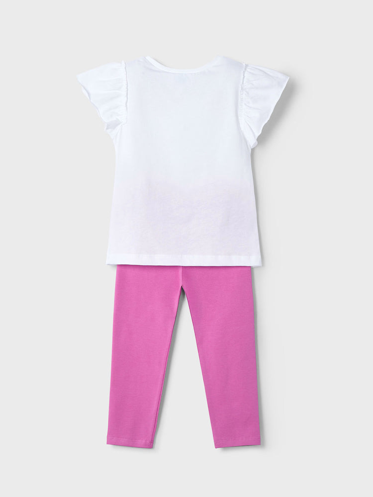 Παιδικό σετ με κολάν με μπλούζα λουλούδι 25-03705-060 | 25-03705-060