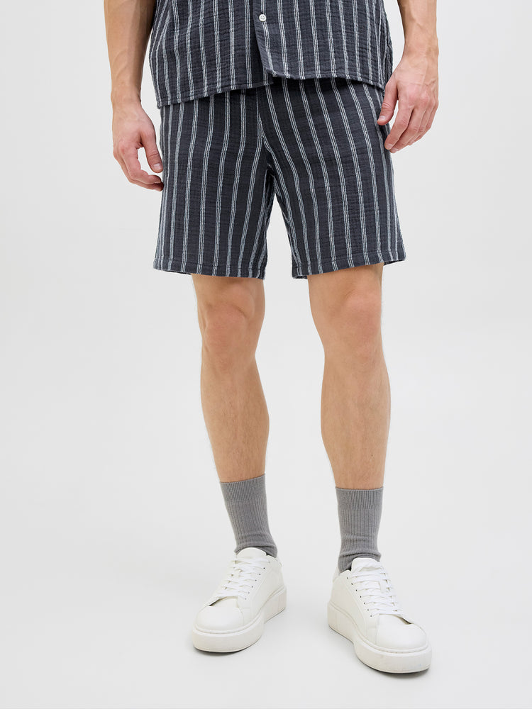 Ανδρική βερμούδα ριγέ JPSTJAIDEN PATRAS JOGGER SHORT 12274758 | 12274758