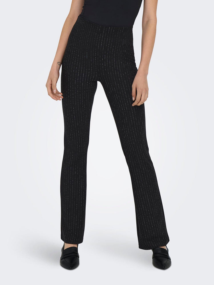Γυναικείο παντελόνι ONLLISA SHINE PINSTRIPE FLARED PANT JRS 15308111 | 15308111