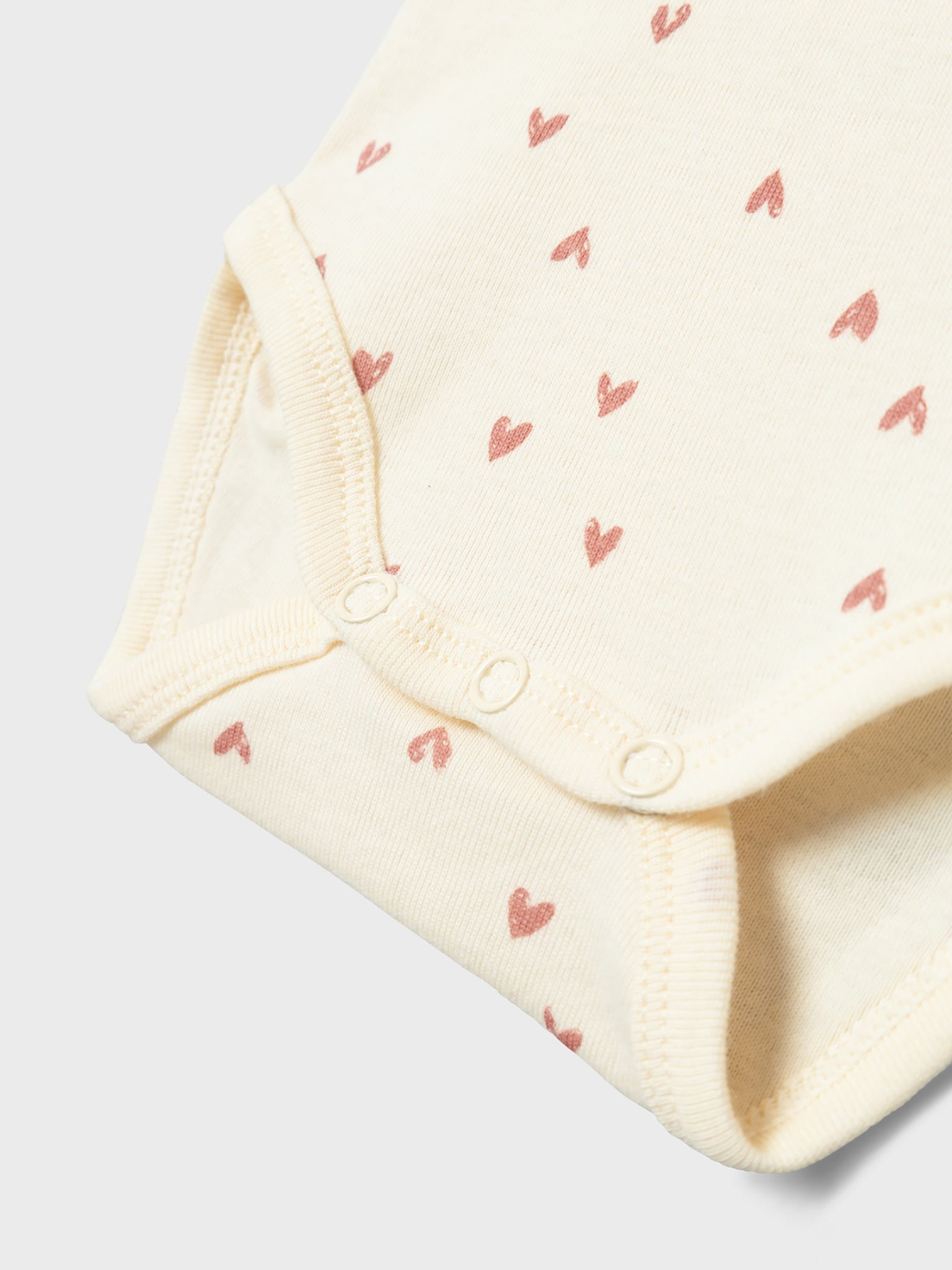 Βρεφικά κορμάκια σετ 2 τεμ NBFBODY 2P SS BUTTERCREAM HEARTS NOOS 13227028 | 13227028