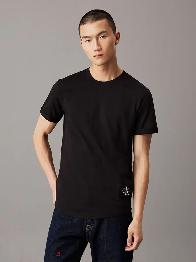 Ανδρικό t-shirt BADGE TURN UP SLEEVE J30J323482BEH | J30J323482BEH