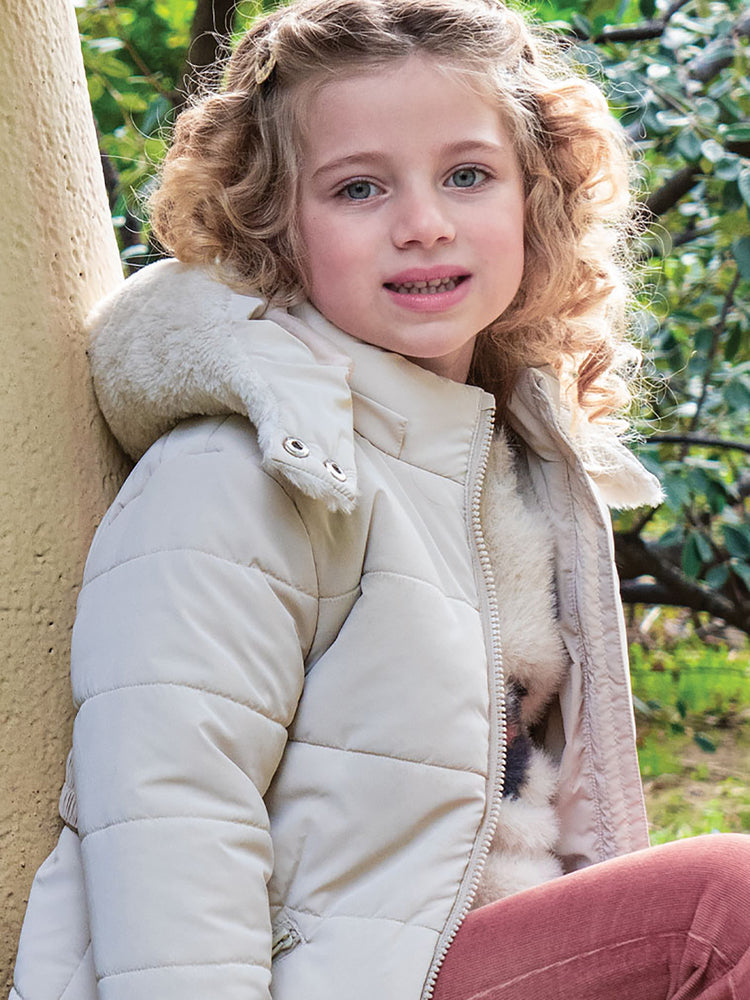 Παιδικό μπουφάν με ζώνη με τσαντάκι 15-125300-1 | 15-125300-1