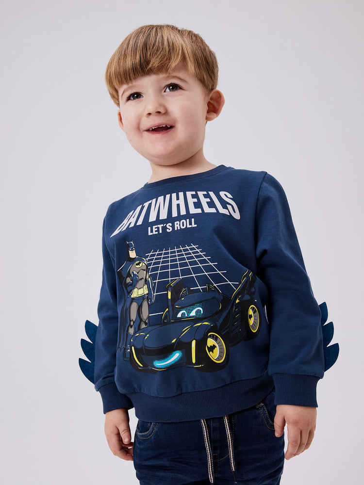 Παιδική μπλούζα φούτερ NMMJUICE BATWHEELS SWEAT BRU NOOS WAB 13232357 | 13232357