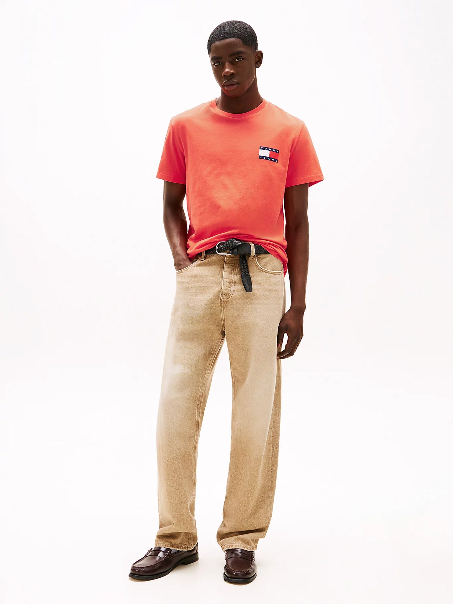 Ανδρικό t-shirt TJM SLIM ESSENTIAL FLAG TEE DM0DM20740SN6 | DM0DM20740SN6