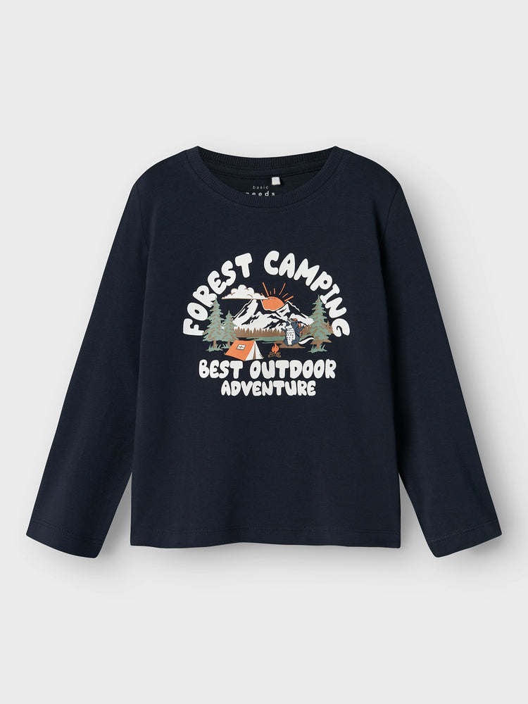 Παιδική μπλούζα μακό forest camping NMMVUX LS TOP 13224978 | 13224978