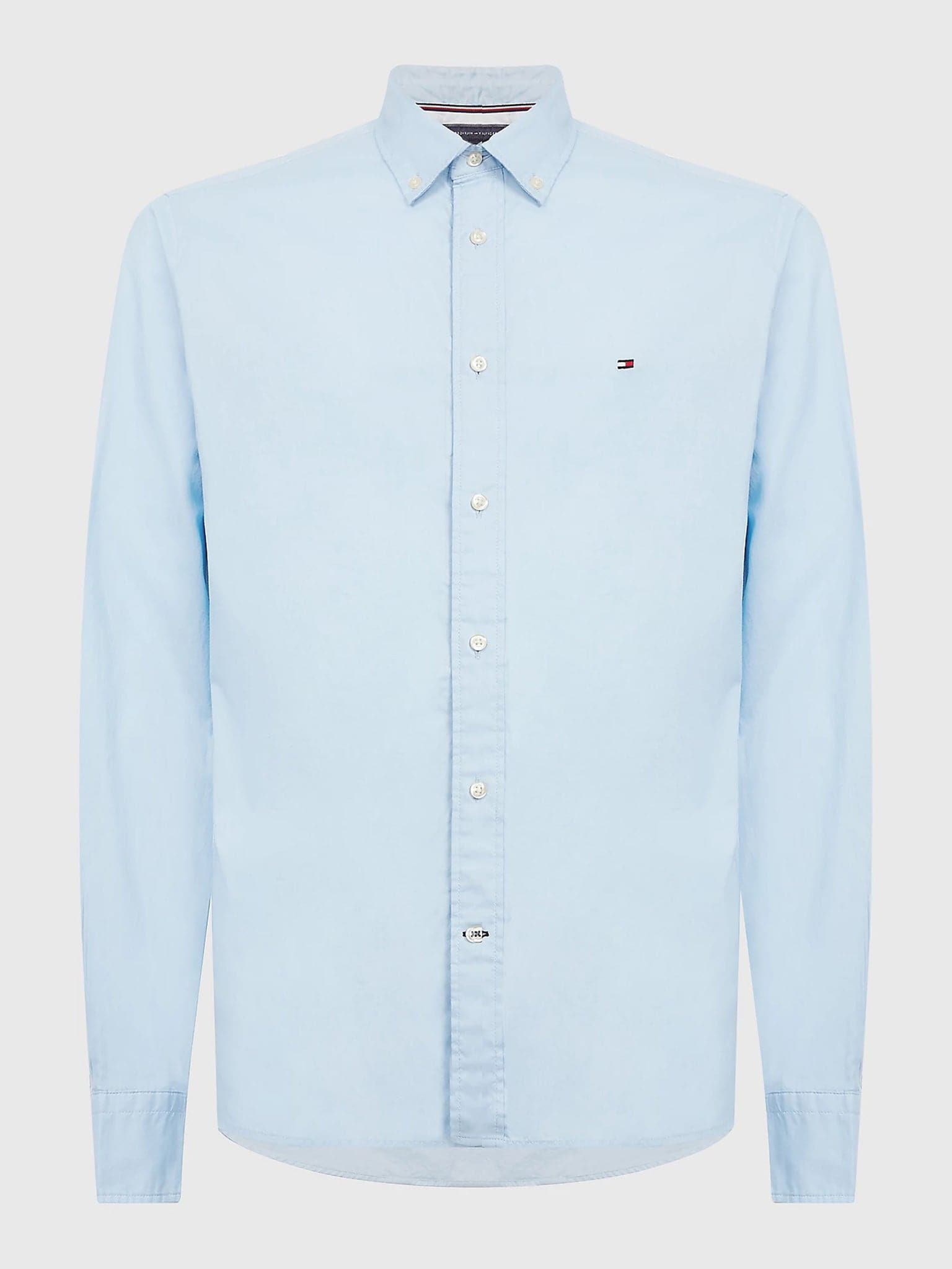 Ανδρικό πουκάμισο TH FLEX COTTON POPLIN SHIRT MW0MW25035C1S | MW0MW25035C1S