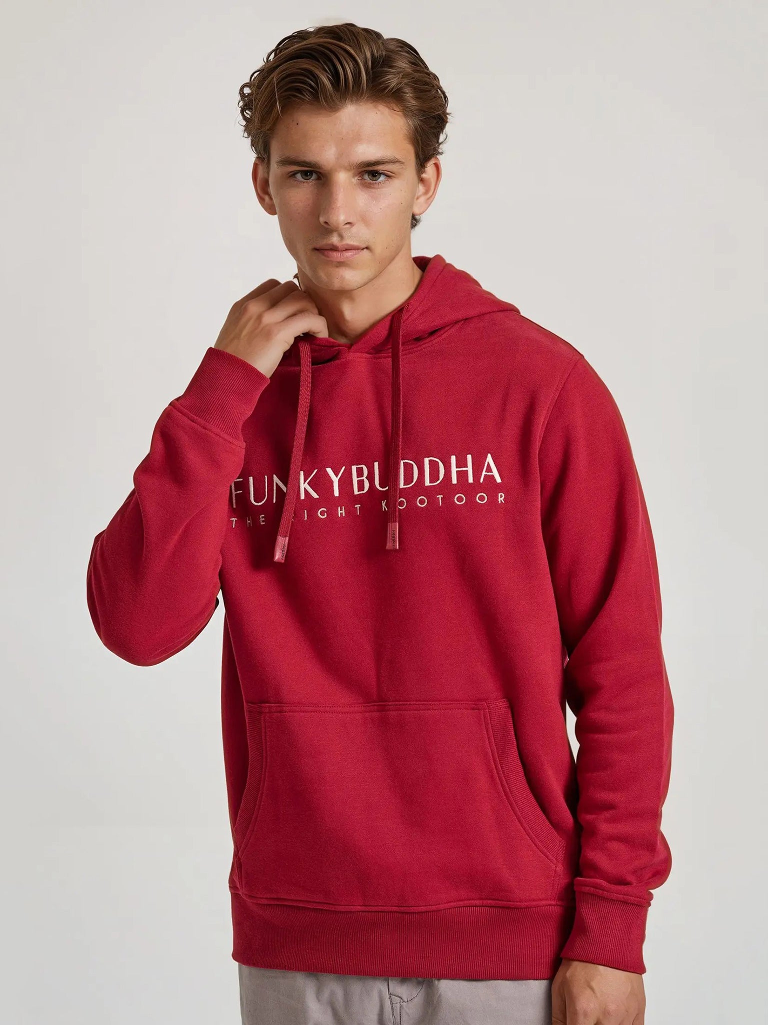 Ανδρική μπλούζα φούτερ FBM010-006-06 CRANBERRY | FBM010-006-06