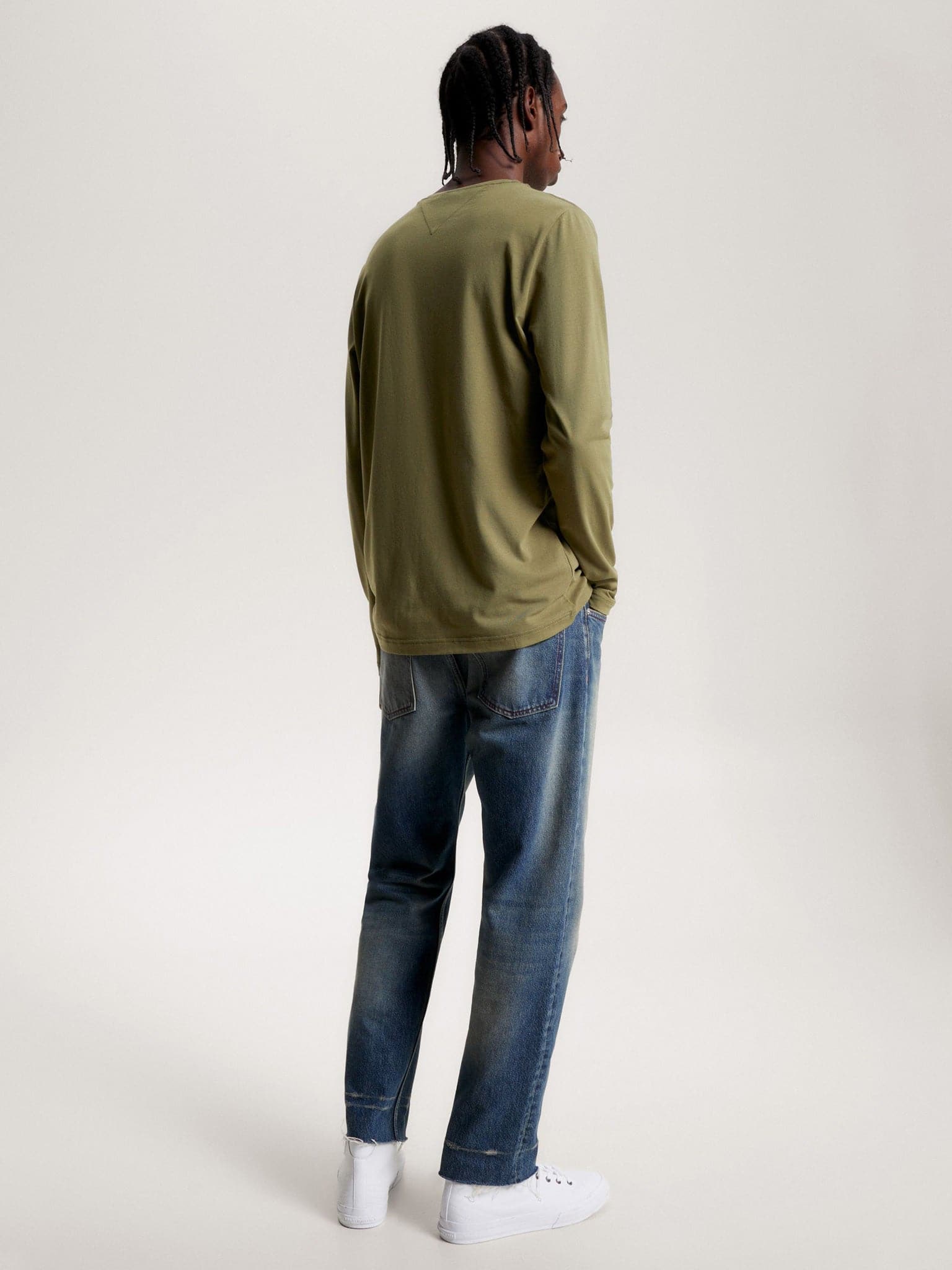 Ανδρική μπλούζα LONG SLEEVE EXTRA SLIM FIT T-SHIRT MW0MW10804MS2 | MW0MW10804MS2