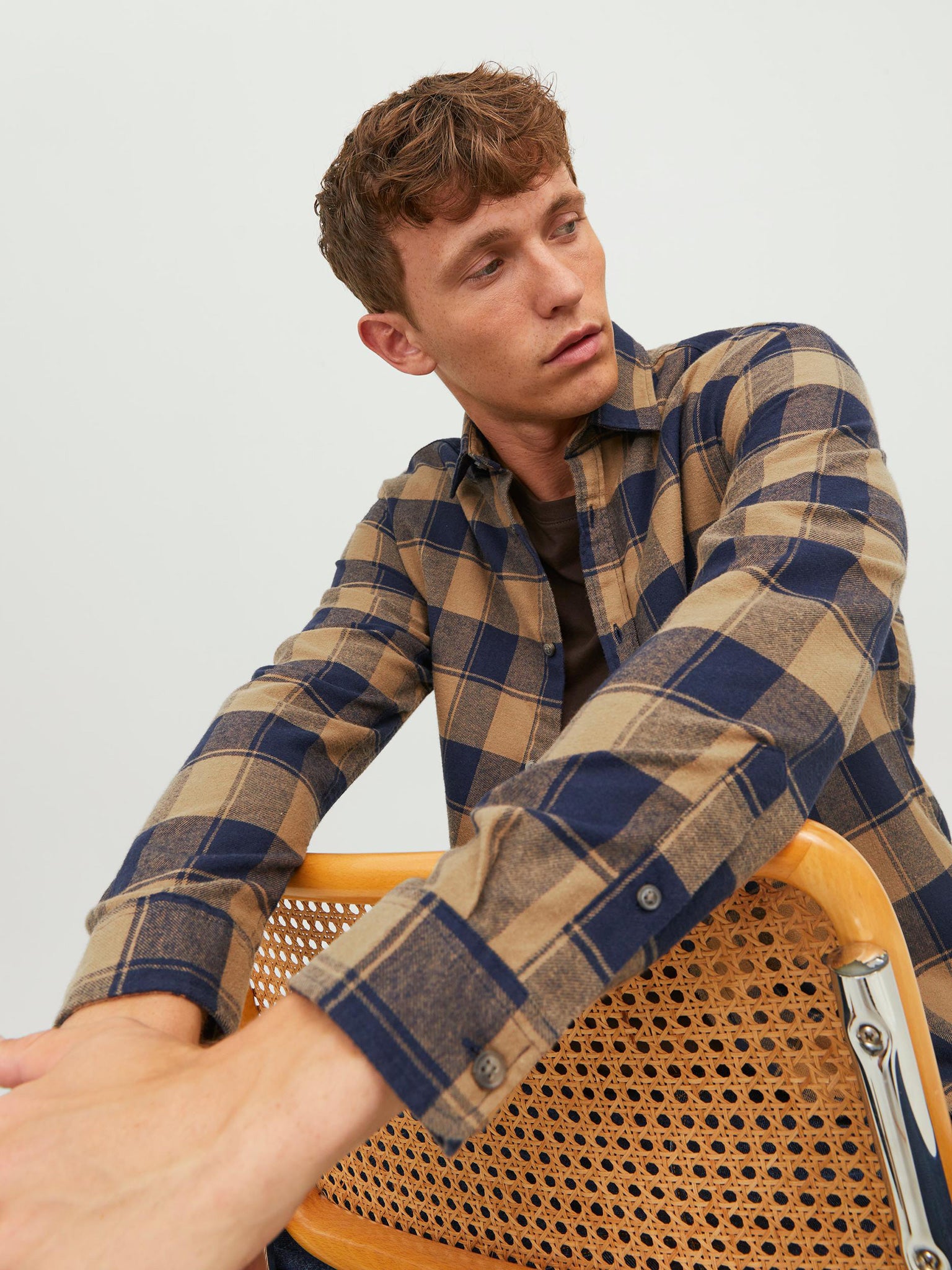 Ανδρικό πουκάμισο JJEJOSHUA BUFFALO SHIRT 12245084 | 12245084