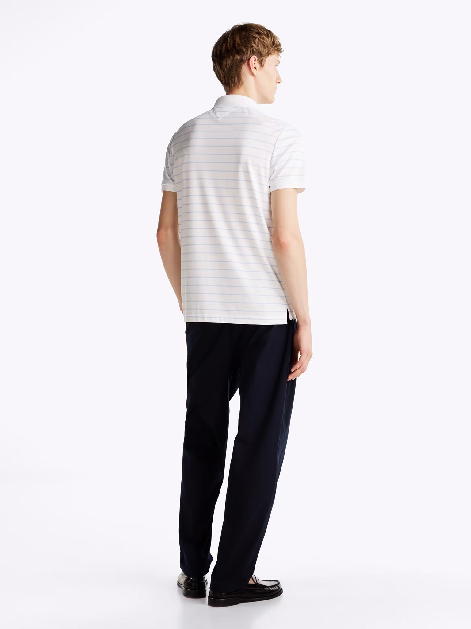 Ανδρικό polo ριγέ LIQUID COTTON REG SEASONAL POLO MW0MW399940FD | MW0MW399940FD