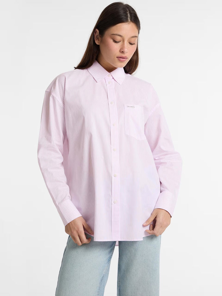 Γυναικείο πουκάμισο ριγέ oversize pockets shirt W5RH94WGZ11F6DX | W5RH94WGZ11F6DX