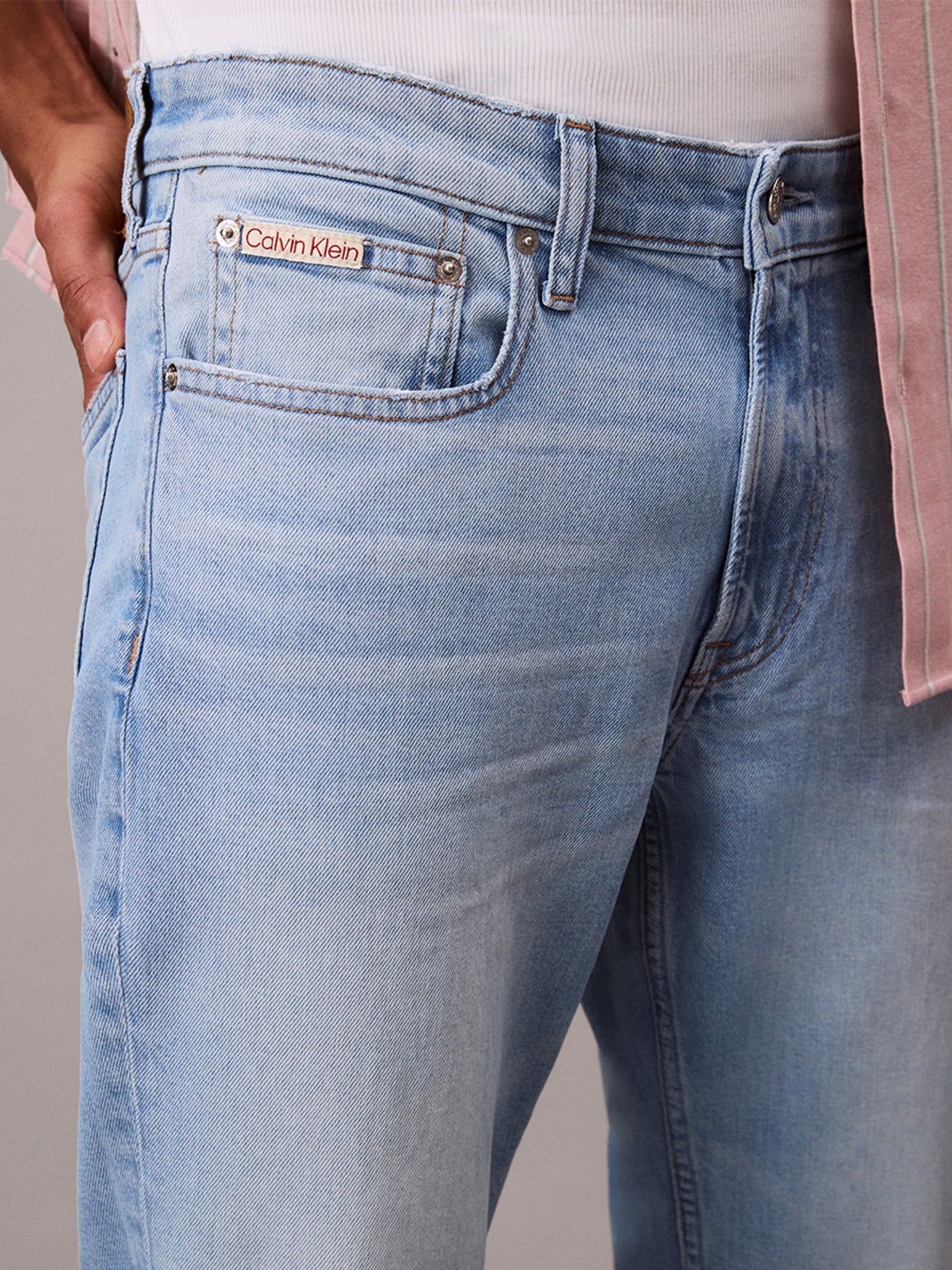 Ανδρικό παντελόνι τζιν SLIM LT WT ZANDER LT BLUE JEAN LV04RC757G0PZ | LV04RC757G0PZ