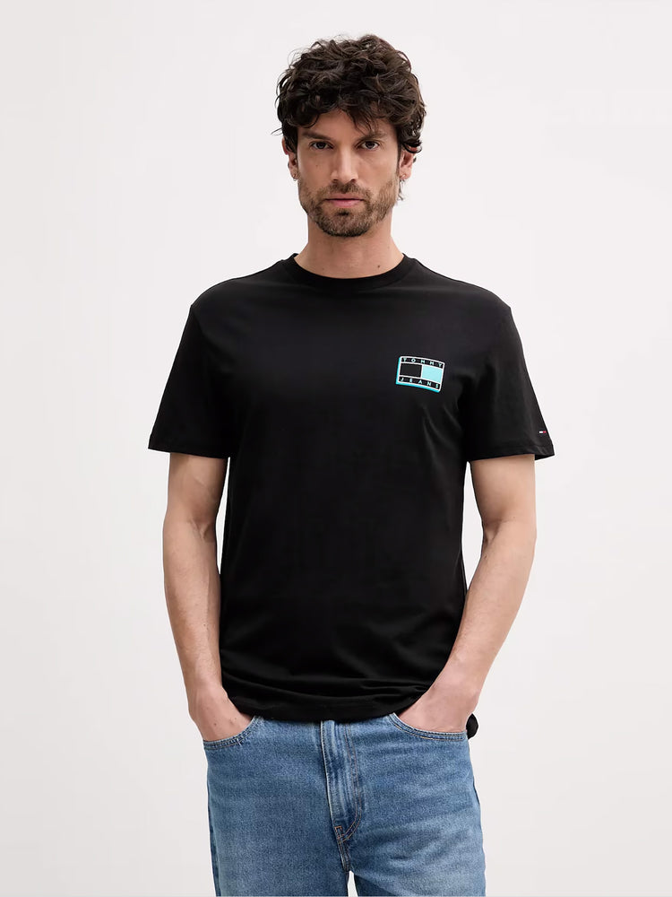 Ανδρικό t-shirt TJM SLIM POP COLOR FLAG TEE EXT DM0DM21577BDS | DM0DM21577BDS