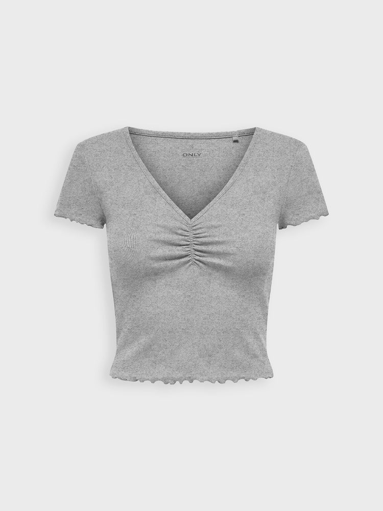 Γυναικεία μπλούζα μακό ONLBETTY LIFE S/S V-NECK TOP 15311919 | 15311919