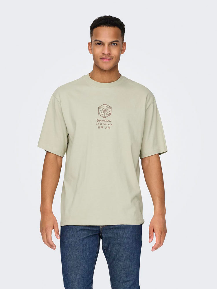 Ανδρικό t-shirt ONSMALIK LIFE RLX SS TEE 22029484 | 22029484