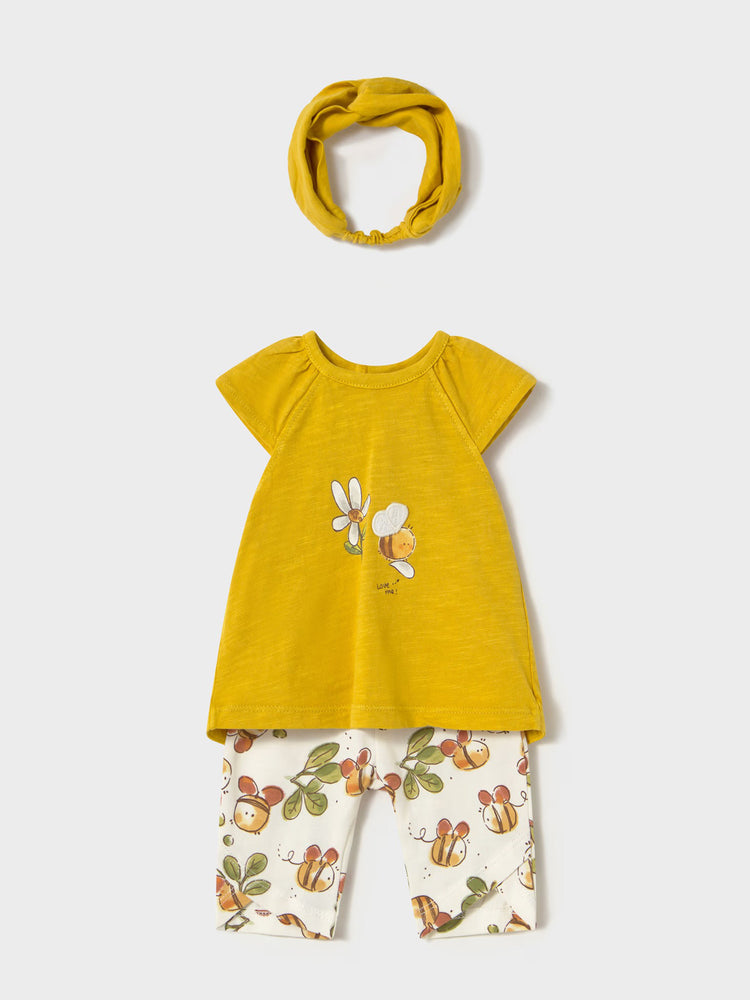 Βρεφικό σετ 3 τεμ με κορδέλα 25-01763-087 | 25-01763-087