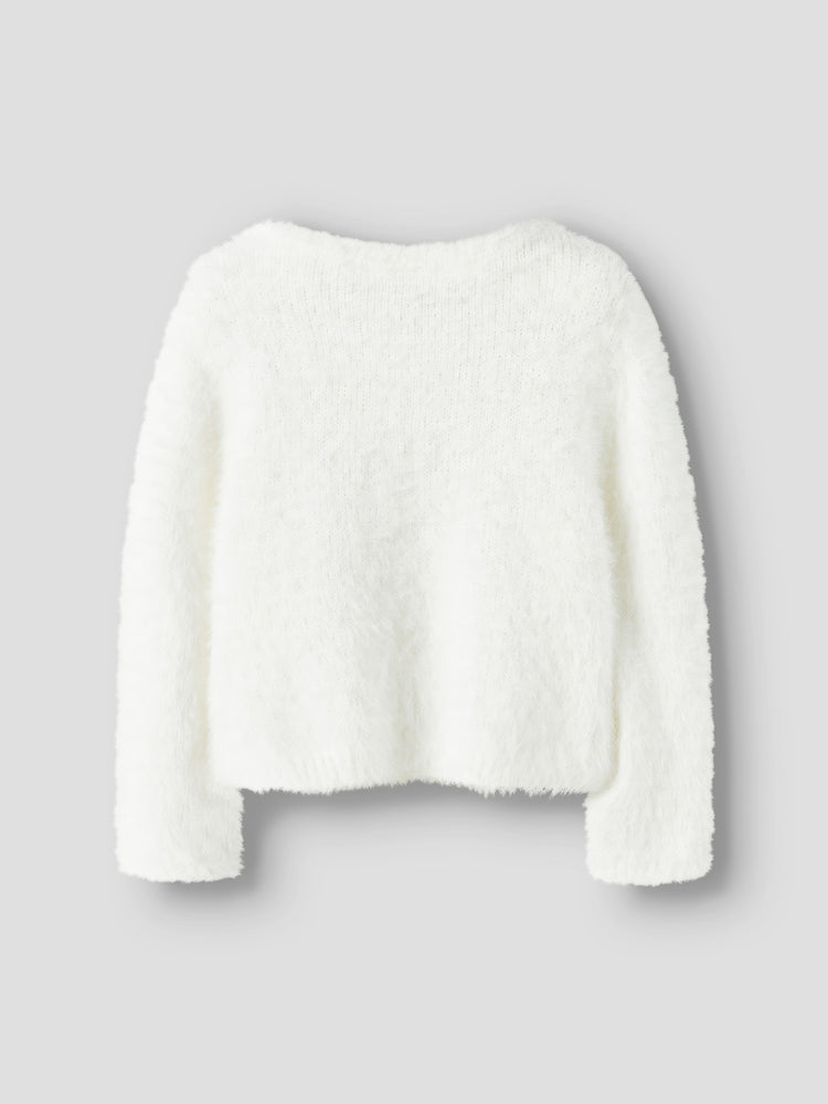 Παιδική ζακέτα χνουδωτή NMFREVERA LS KNIT SHORT 13235428 | 13235428