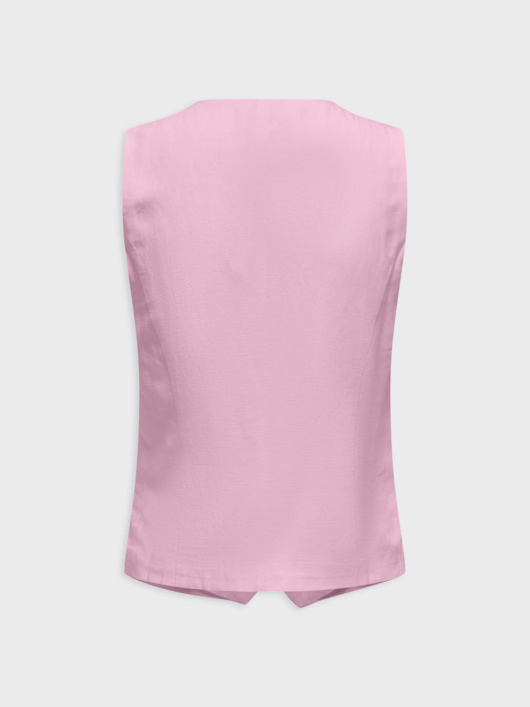 Γυναικείο γιλέκο ONLWINDY LIFE S/L LINEN BL VEST TLR 15348132 | 15348132