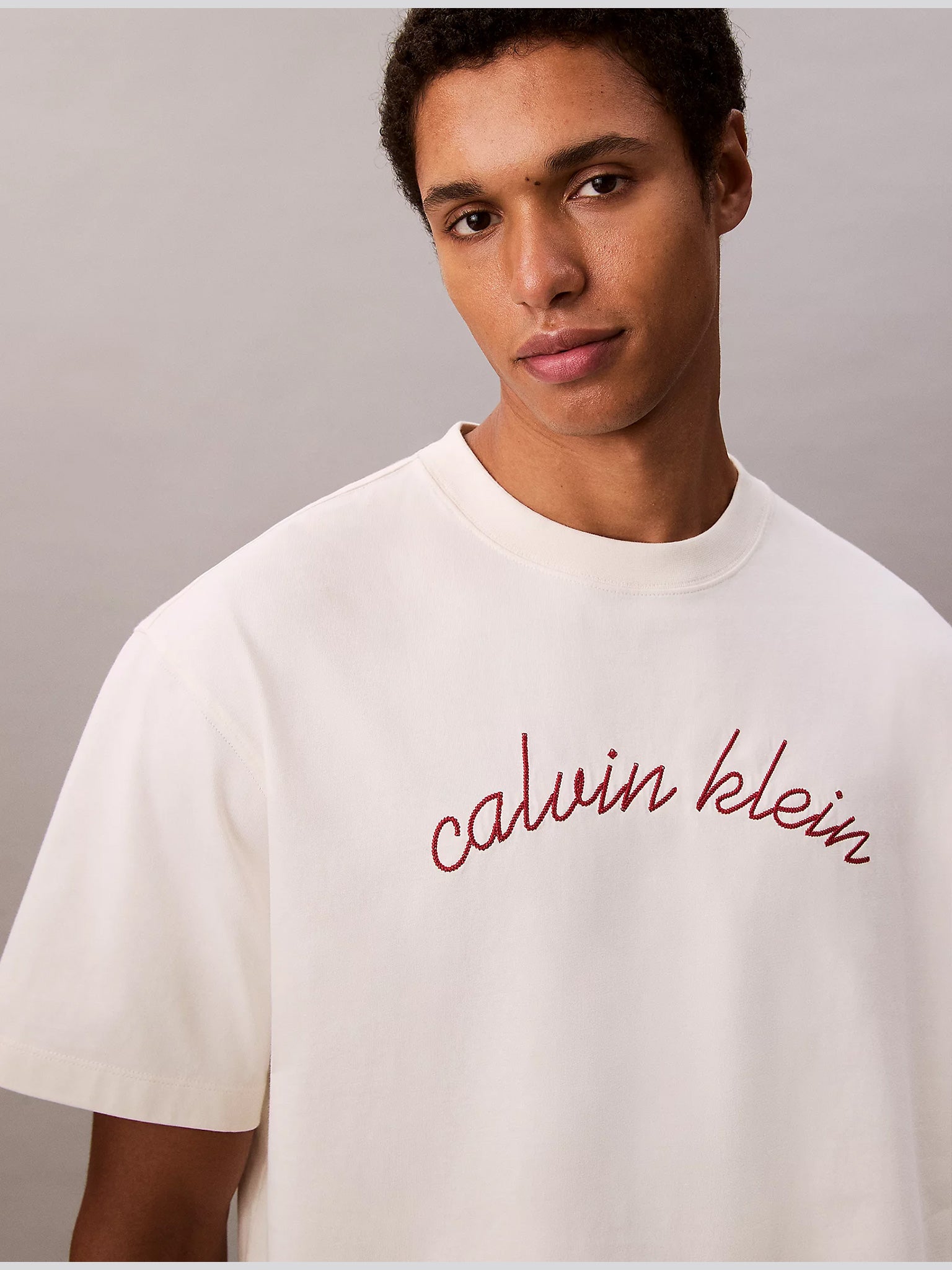 Ανδρικό t-shirt SS CNTR CHN STTCH 16 LV04RC225GYAS | LV04RC225GYAS