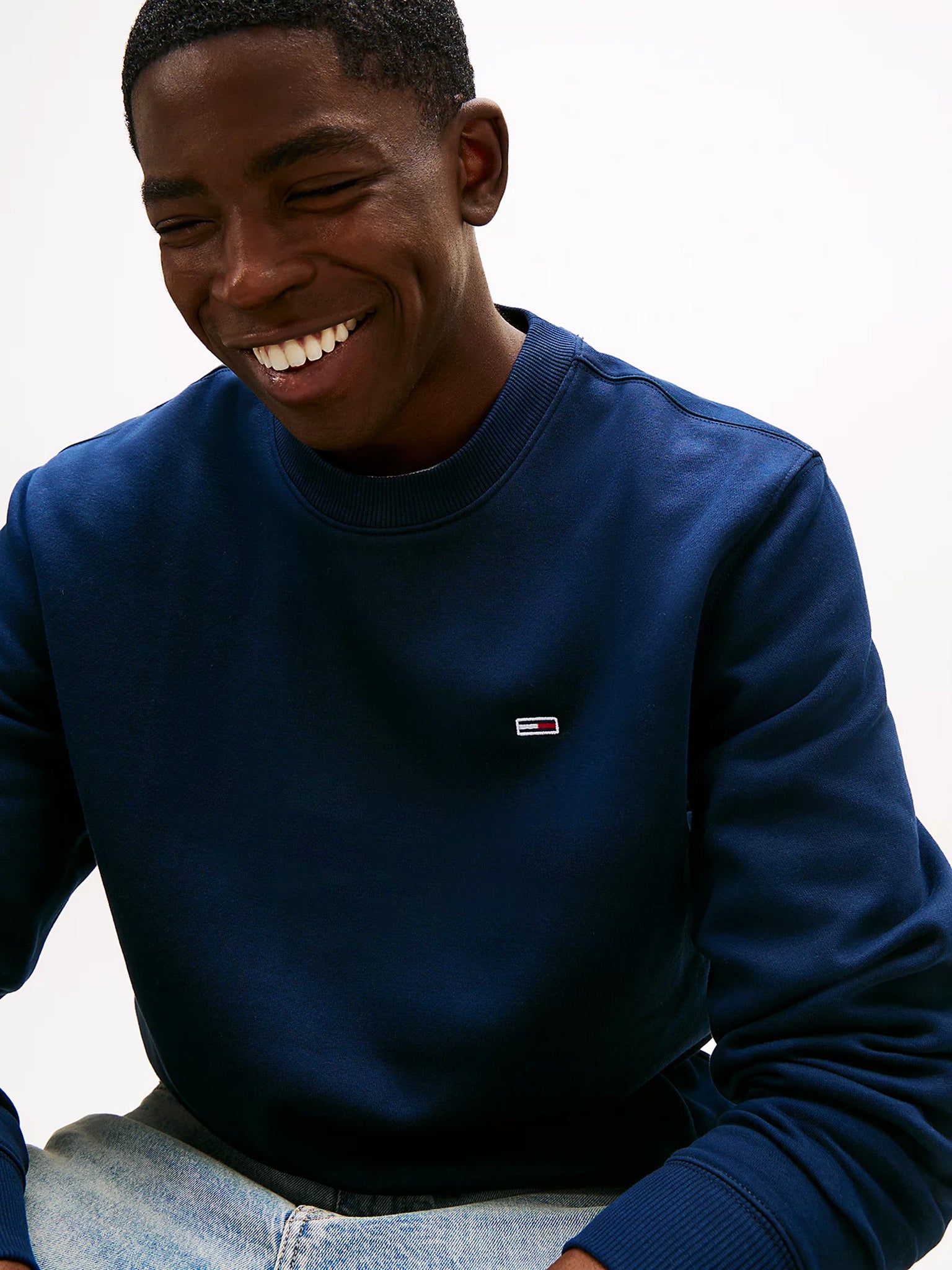 Ανδρική μπλούζα φούτερ TJM REG S FLAG CREW DM0DM20741C1G | DM0DM20741C1G