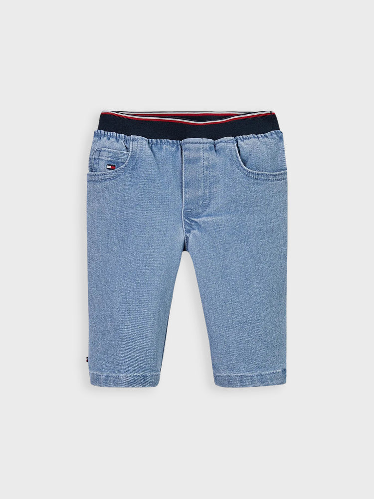 Βρεφικό παντελόνι με λάστιχο MICRO GLOBAL STRIPE DENIM PANTS KN0KN019511A5 | KN0KN019511A5