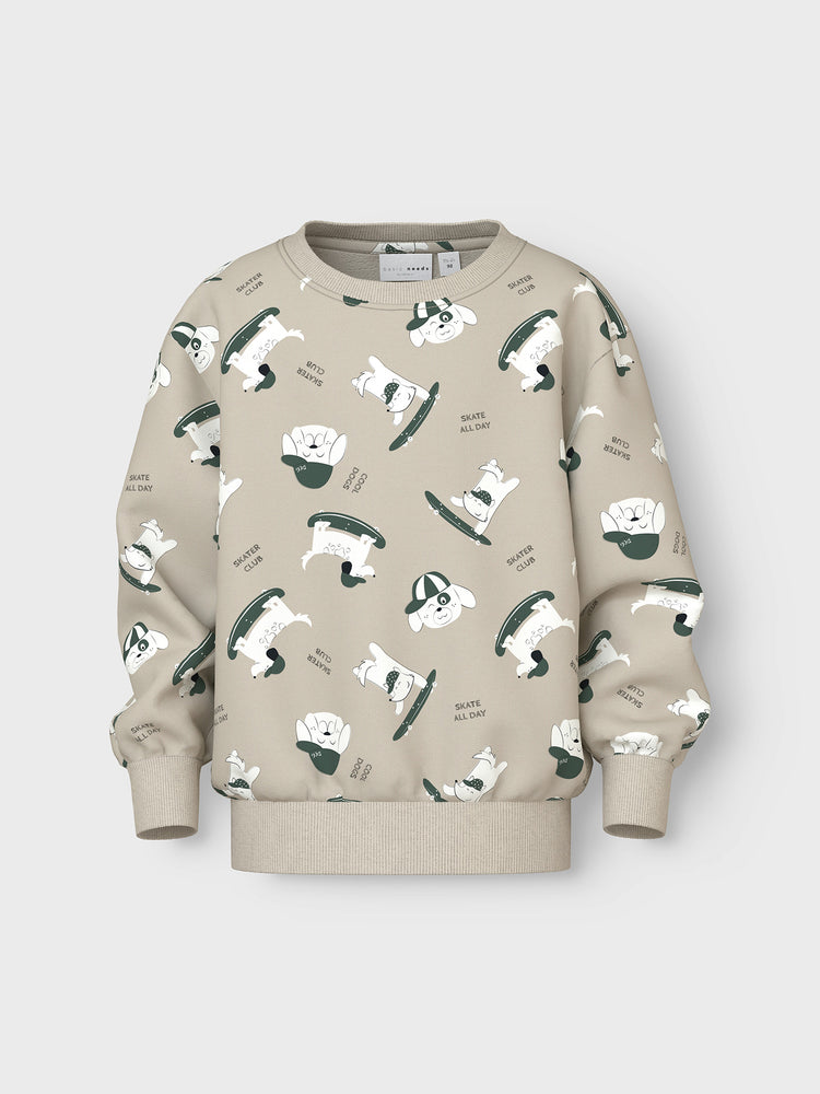 Παιδική μπλούζα σταμπωτή NMMVIFELIX LS NREG SWEAT 13246360 | 13246360