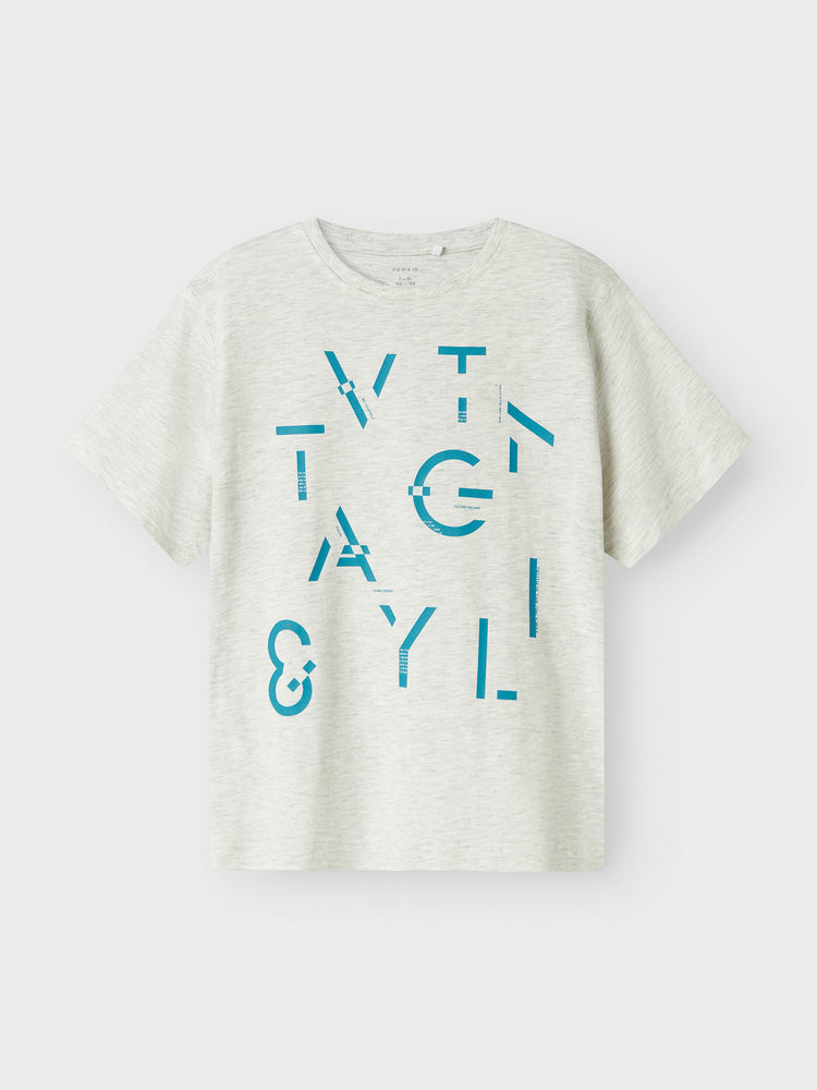 Εφηβική μπλούζα μακό μελανζέ NKMBENNIBO SS NREG TOP PB 13238096 | 13238096