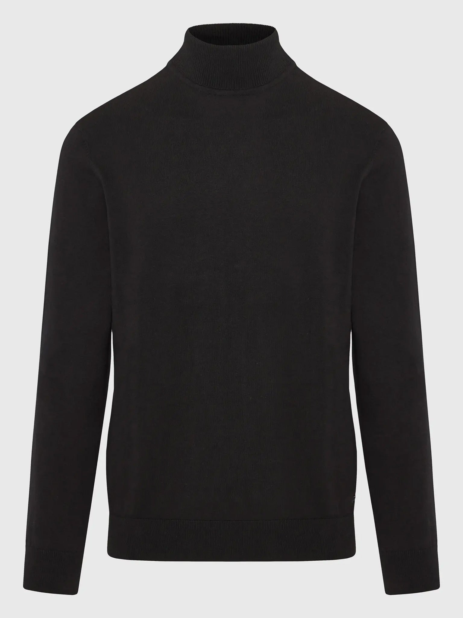 Ανδρική μπλούζα ψιλή πλέξη FBM010-005-09 BLACK | FBM010-005-09